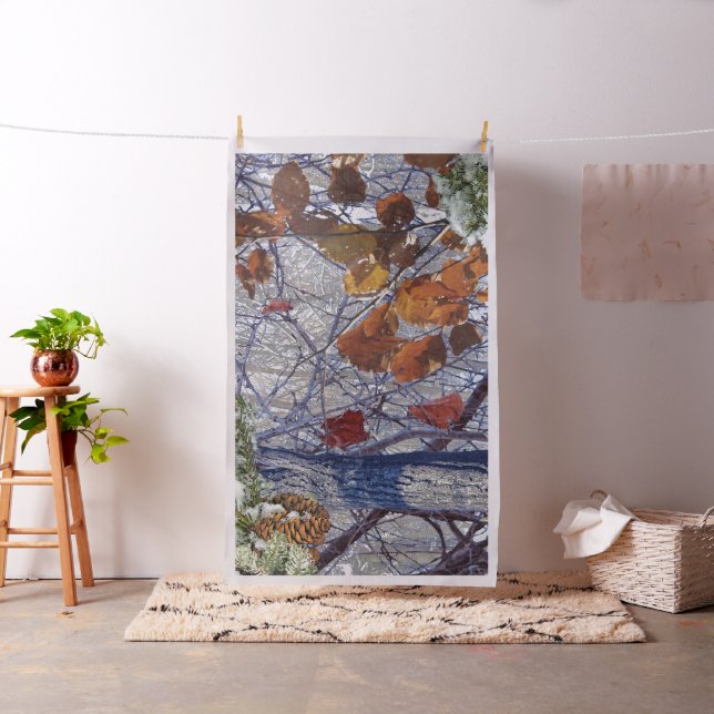 Winter Camo Camouflage Painting Customizable Fabric (In Situ)