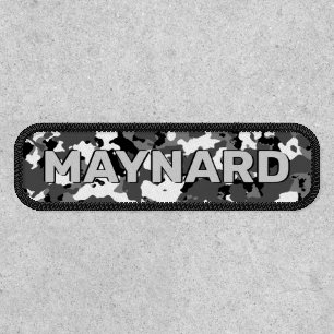 Winter Camo Name Template Patch