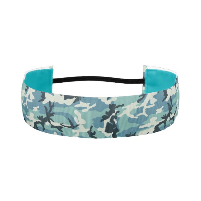 Winter Camo Pattern Athletic Headband (Front)