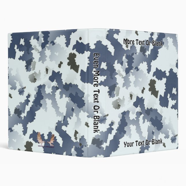 Winter Camouflage 3 Ring Binder (Background)