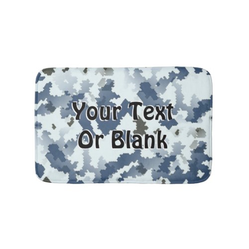 Winter Camouflage Bath Mat