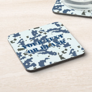 Winter Camouflage Beverage Coaster
