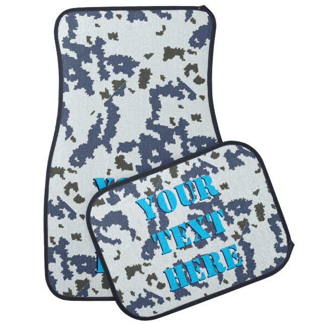 Winter Camouflage Car Floor Mat (Set)