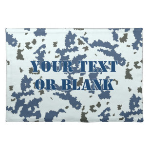 Winter Camouflage Cloth Placemat
