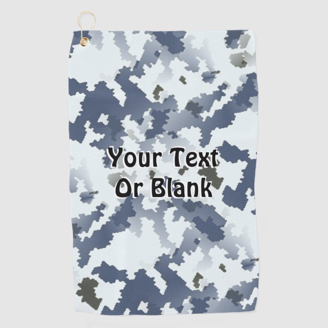 Winter Camouflage Golf Towel (Front)
