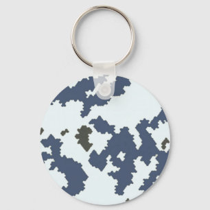 Winter Camouflage Keychain