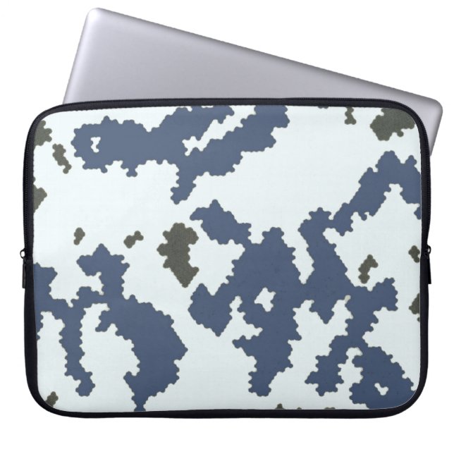 Winter Camouflage Laptop Sleeve (Front)