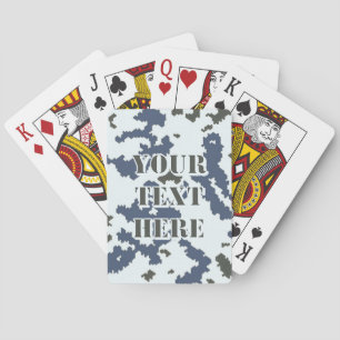 Winter Camouflage Poker Cards