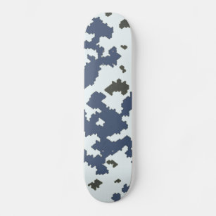 Winter Camouflage Skateboard Deck