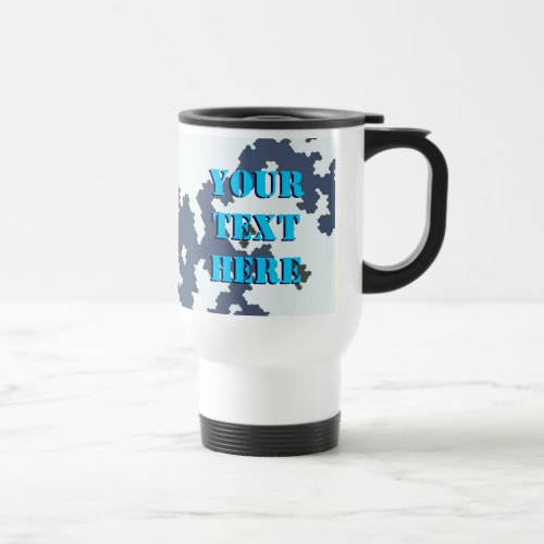 Winter Camouflage Travel Mug