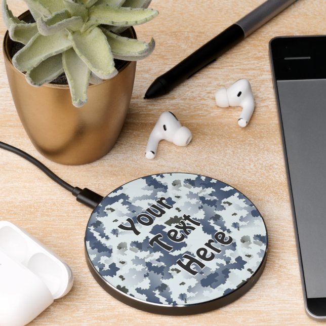 Winter Camouflage Wireless Charger (Desk 2)