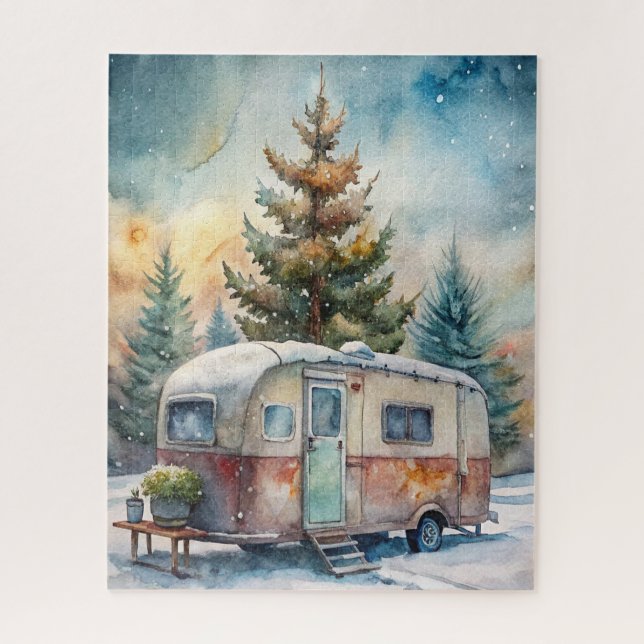 Winter Camper Puzzle (Vertical)