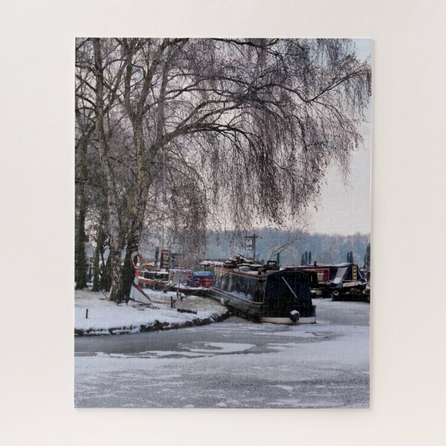 WINTER CANAL JIGSAW PUZZLE (Vertical)