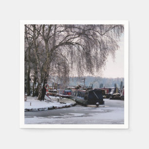 WINTER CANAL PAPER NAPKINS