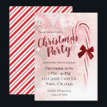 Winter Candy Cane Christmas Holiday Party Invitation<br><div class="desc">Customize for any event.</div>