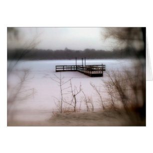 WINTER CARD: Lake Harriet, "Dock", Mpls., MN_ Cards