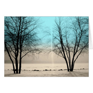 WINTER CARD: Lake Harriet, "Dusk", Mpls., MN_ Cards