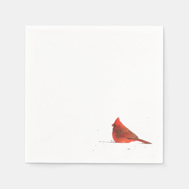 Winter Cardinal Napkin (Front)