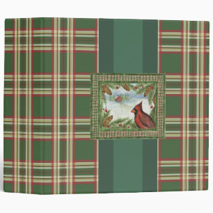 Winter Cardinal Scrapbook Binder