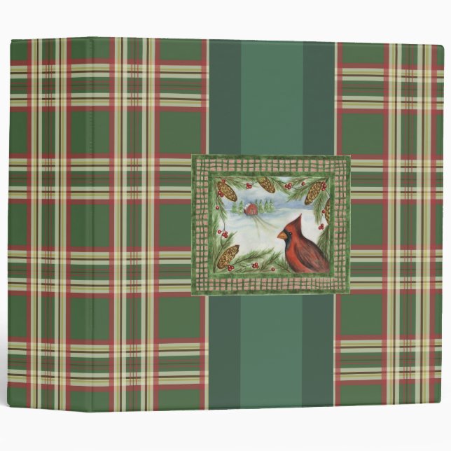 Winter Cardinal Scrapbook Binder (Front/Spine)