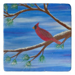 Winter Cardinal Trivet