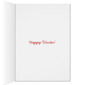 Winter cardinal with hat cards (Inside (Right))