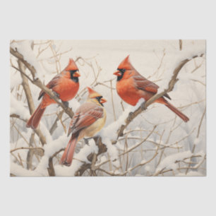 Winter Cardinals Tissue Paper