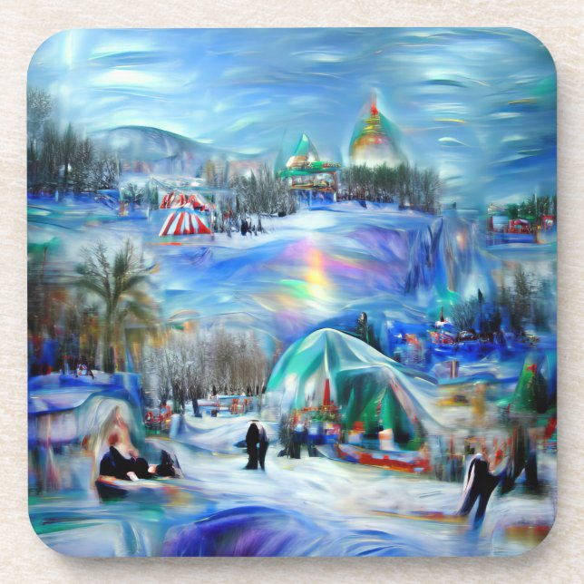Winter Carnival  Beverage Coaster (Front)