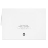 Winter Carousel Horse Card (Back Horizontal)