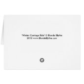 Winter Carriage Ride Card (Back Horizontal)