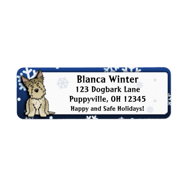 Winter Cartoon Berger Picard Label (Front)