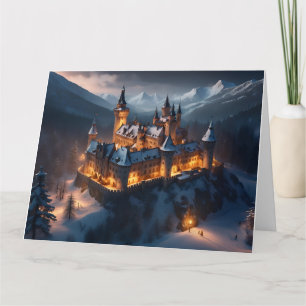 Winter Castle Christmas Card. Card