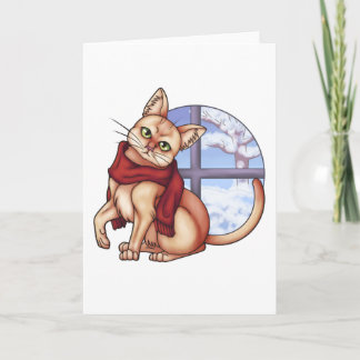 Winter Cat Card