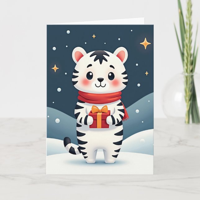 Winter Cat Gift Card (Front)