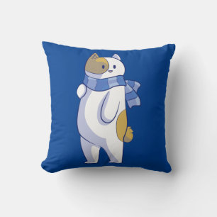 winter cat pillow