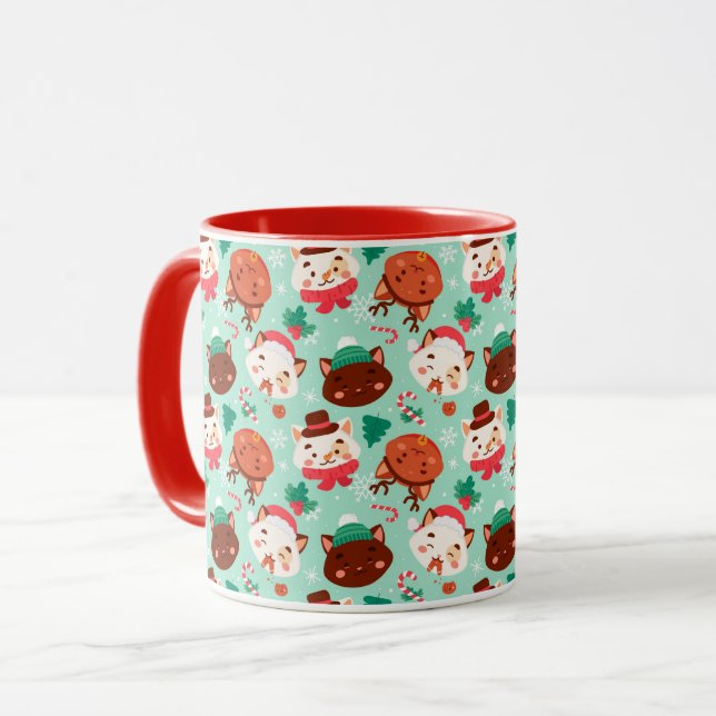 Winter Cats Mug (Front Left)