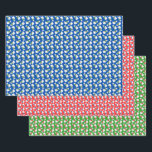 Winter Cats Wrapping Paper Flat Sheet Set of 3<br><div class="desc">Three winter cat themed papers! See coordinating gift stickers.</div>