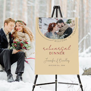 Winter Celebration Rehearsal Dinner Welcome Foam Board