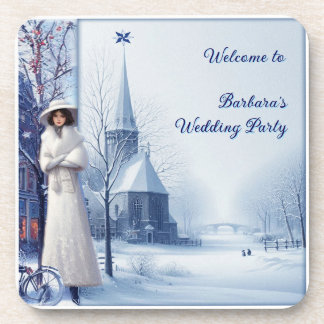 Winter Celebrations in Amsterdam Beverage Coaster