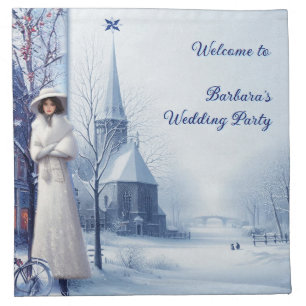 Winter Celebrations in Amsterdam Cloth Napkin