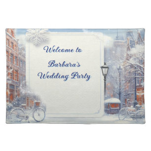 Winter Celebrations in Amsterdam Cloth Placemat