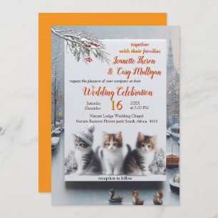 Winter Celebrations in the Snow, or in the Sun. Invitation