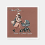 Winter Celebrations in the Snow, with Kittens Napkins