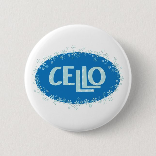 Winter Cello Button (Front)