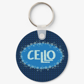Winter Cello Keychain