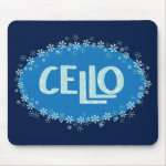 Winter Cello Mouse Pad