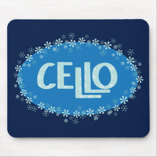 Winter Cello Mouse Pad
