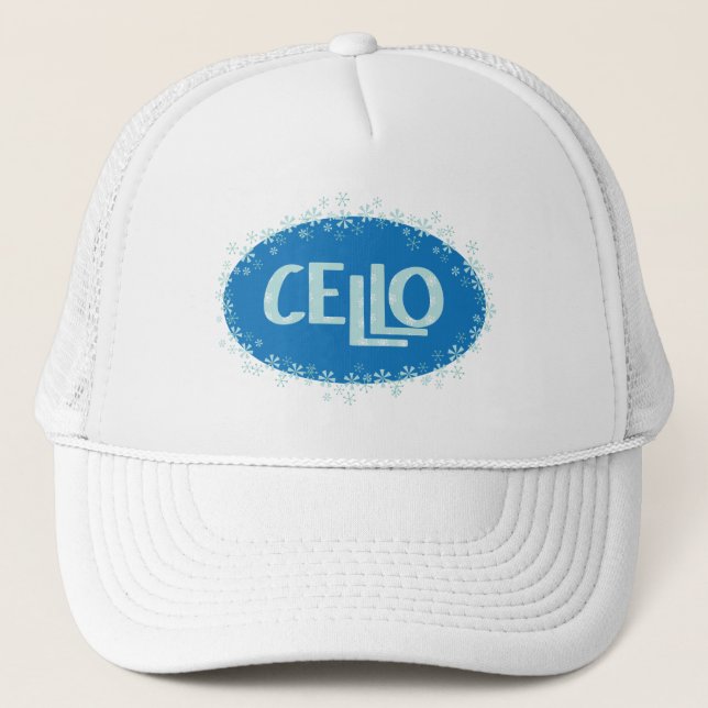 Winter Cello Trucker Hat (Front)