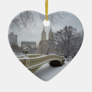 Winter - Central Park - New York City Ceramic Ornament