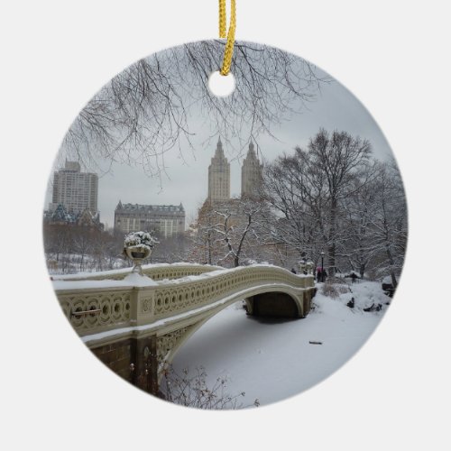 Winter _ Central Park _ New York City Ceramic Ornament